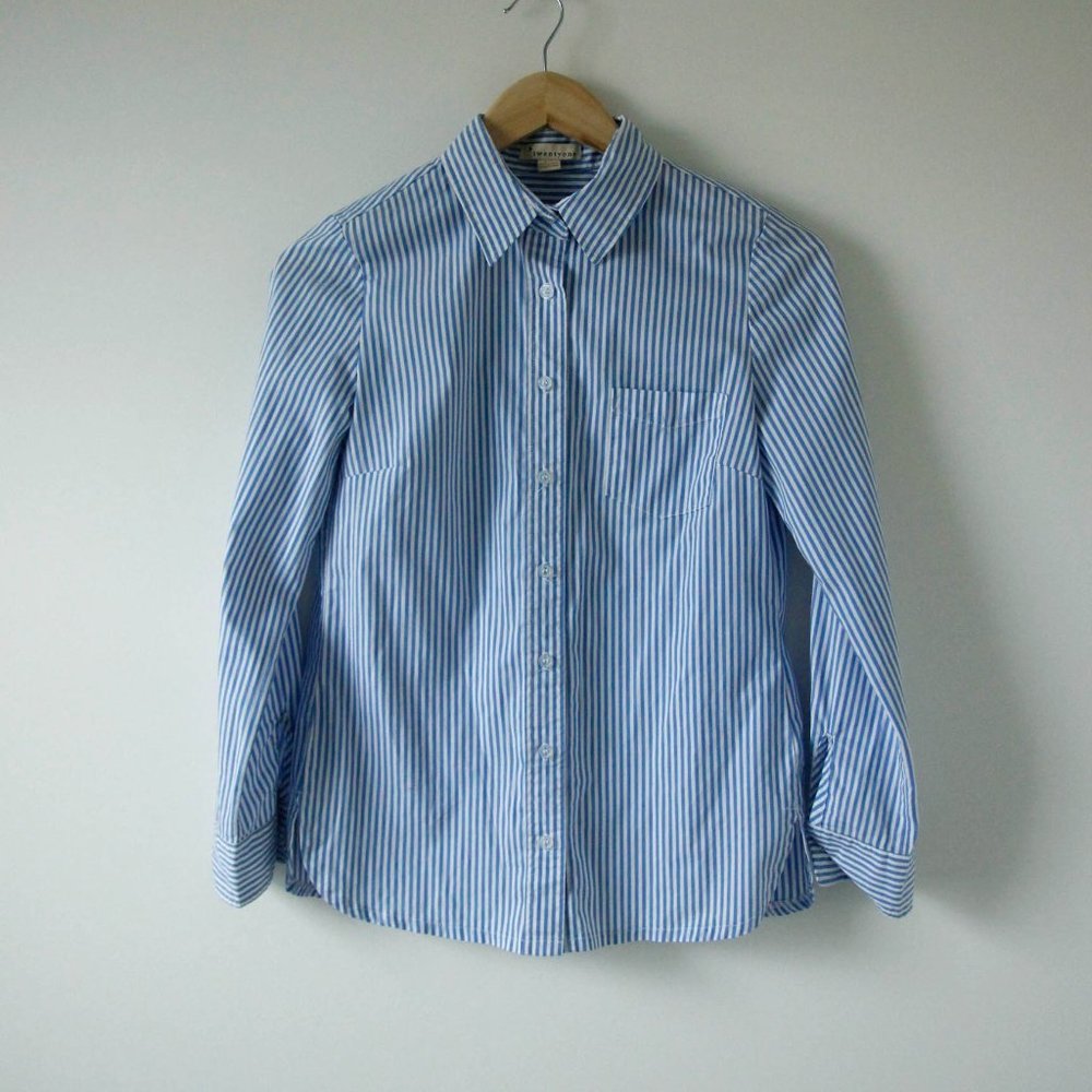Blue Striped Dress Shirt